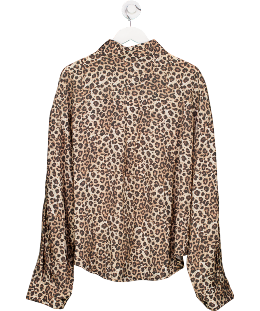 TapTapTap Brown Leopard Print Shirt UK L