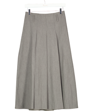 COOSH Grey Pleated Midi Skirt UK S