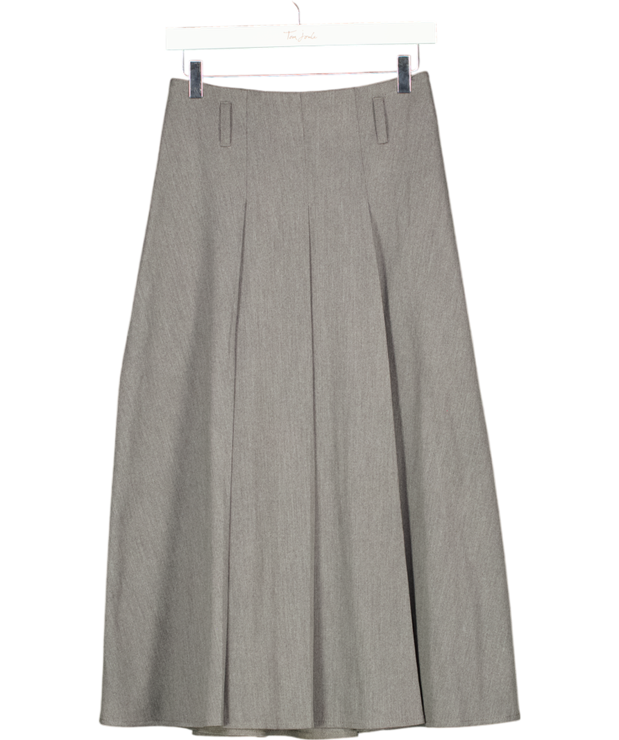 COOSH Grey Pleated Midi Skirt UK S