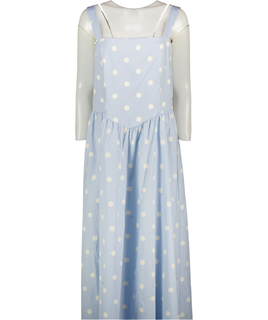 Baby Blue Polka Dot Midi Dress UK 18