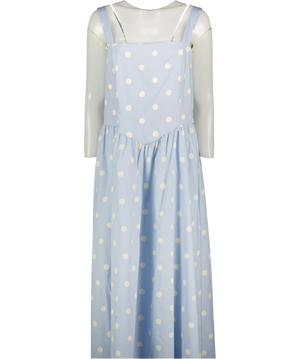 Baby Blue Polka Dot Midi Dress UK 18