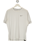 NIKE White Dri-fit Training Top UK L