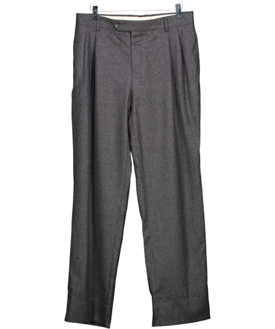 Brooks Brothers Grey Virgin Wool Trousers W32