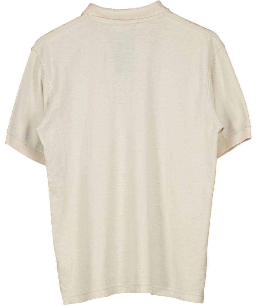 basic legend Cream Collard Shirt UK M