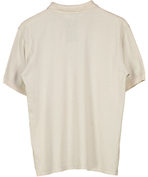 basic legend Cream Collard Shirt UK M