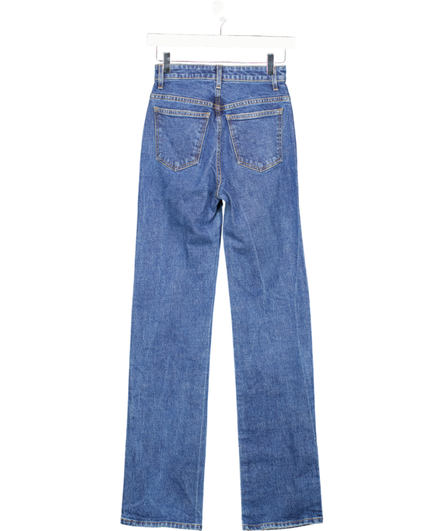 Khaite Blue Danielle High-rise Straight Jeans W25