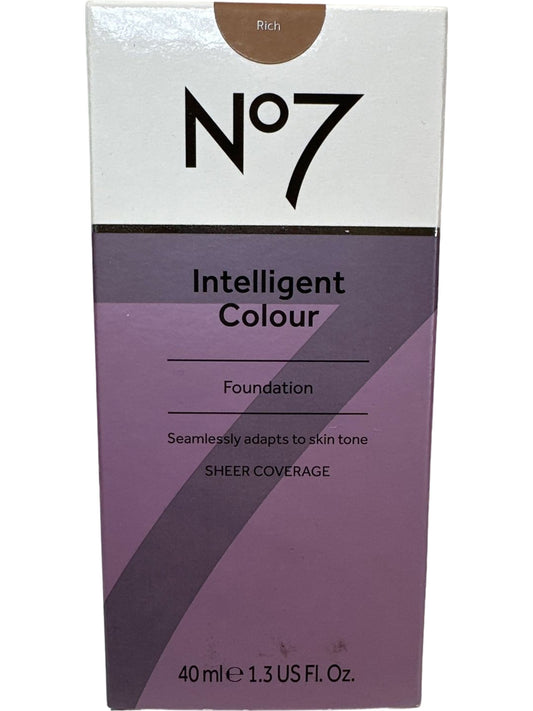 No7 Rich Intelligent Colour Foundation Sheer Coverage