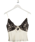Abercrombie & Fitch White Lace And Satin Cami UK S