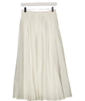 DISSH White Linen &  Cotton Midi Skirt UK 8