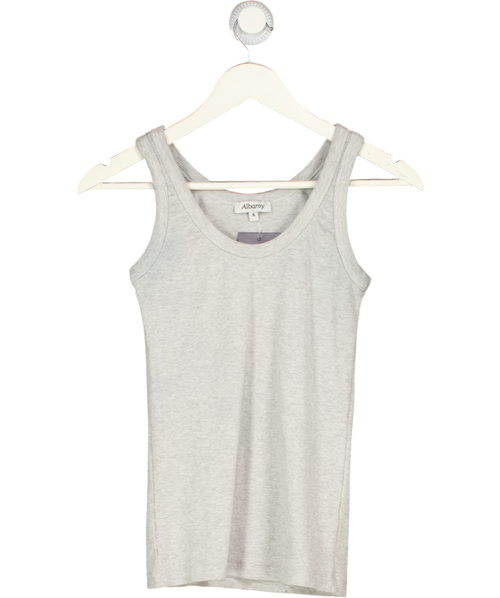 albaray Grey Marl Scoop Rib Vest UK 8
