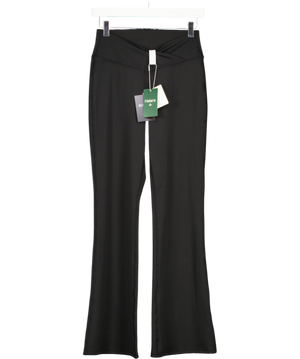 HALARA Black Softlyzero Crossover Pocket Plain Leggings UK M