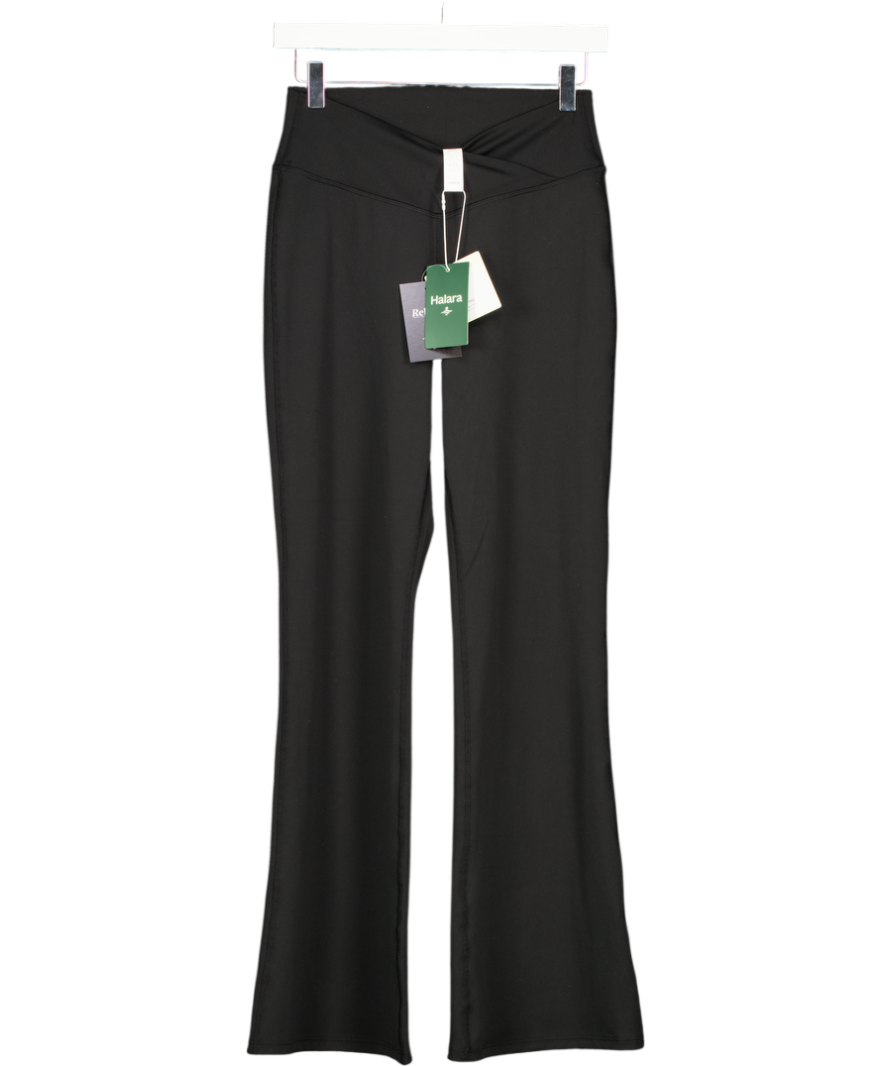 HALARA Black Softlyzero Crossover Pocket Plain Leggings UK M