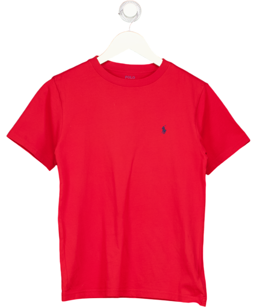 Polo Ralph Lauren Boys Red T-shirt With Embroidered Pony Logo 10-12y UK M