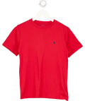Polo Ralph Lauren Boys Red T-shirt With Embroidered Pony Logo 10-12y UK M