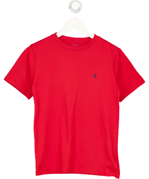 Polo Ralph Lauren Boys Red T-shirt With Embroidered Pony Logo 10-12y UK M