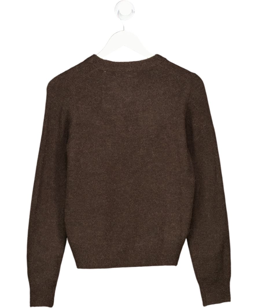NEXT Chocolate Brown Alpaca & Wool Blend Jumper UK S