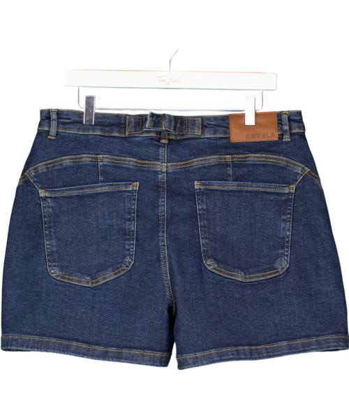Ambela Blue Stretch Shorts UK 18