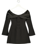 ODDMUSE Odd Muse The Ultimate Muse Bow Mini Dress - Black UK XS