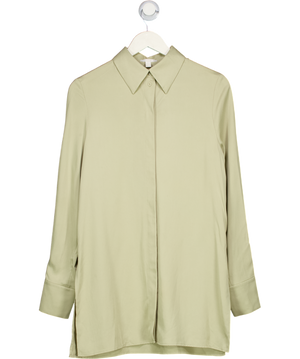 cos Beige Longline Oversized Shirt UK 8