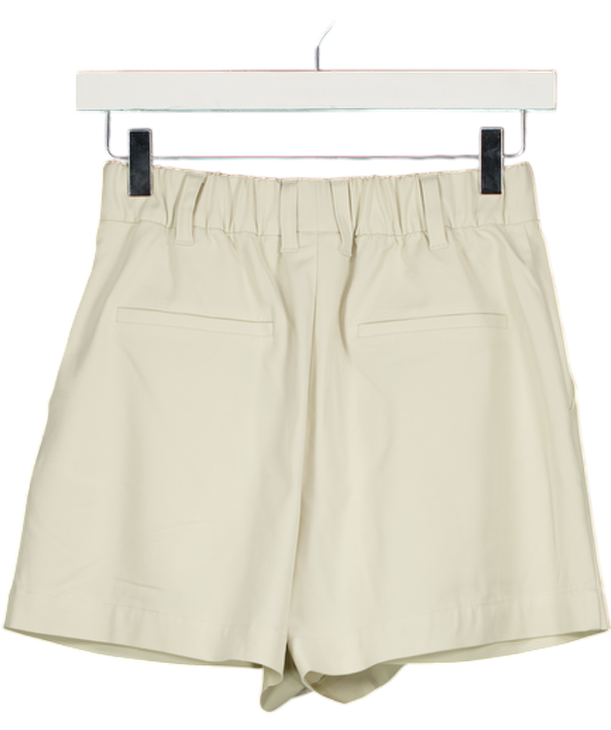 VARLEY Beige Tansy Woven Shorts UK XXS