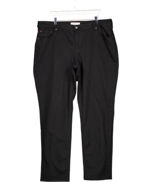 Abercrombie & Fitch Black Mid Rise 90s Straight Jean UK 20