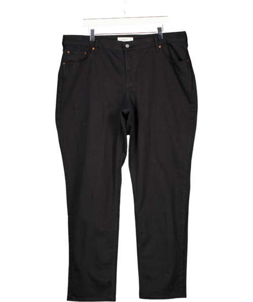 Abercrombie & Fitch Black Mid Rise 90s Straight Jean UK 20