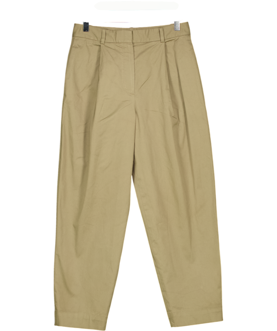 THEORY Green Soft Chino Carrot Leg Trousers Us2 UK 6