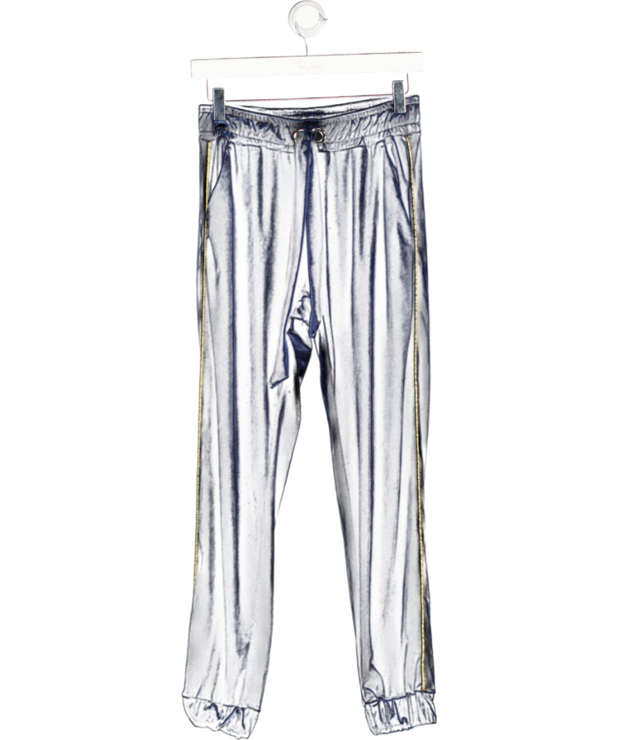 Pinko Blue A96f Velour Cuffed Joggers UK 6