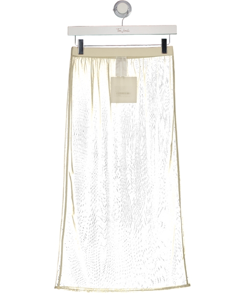 Arakii Cream Mesh Skirt UK M