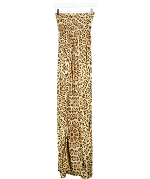 Melissa Odabash Brown Leopard Beach Maxi Dress UK S/M