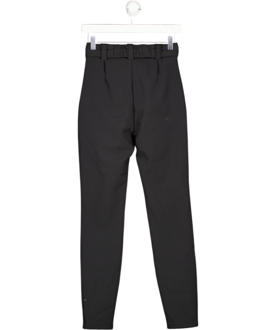 OYSHO Black Water Resistant Belted Ski Trousers UK XS