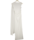 BABYBOO White Drape Detail Maxi Dress UK XS