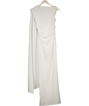 BABYBOO White Drape Detail Maxi Dress UK XS