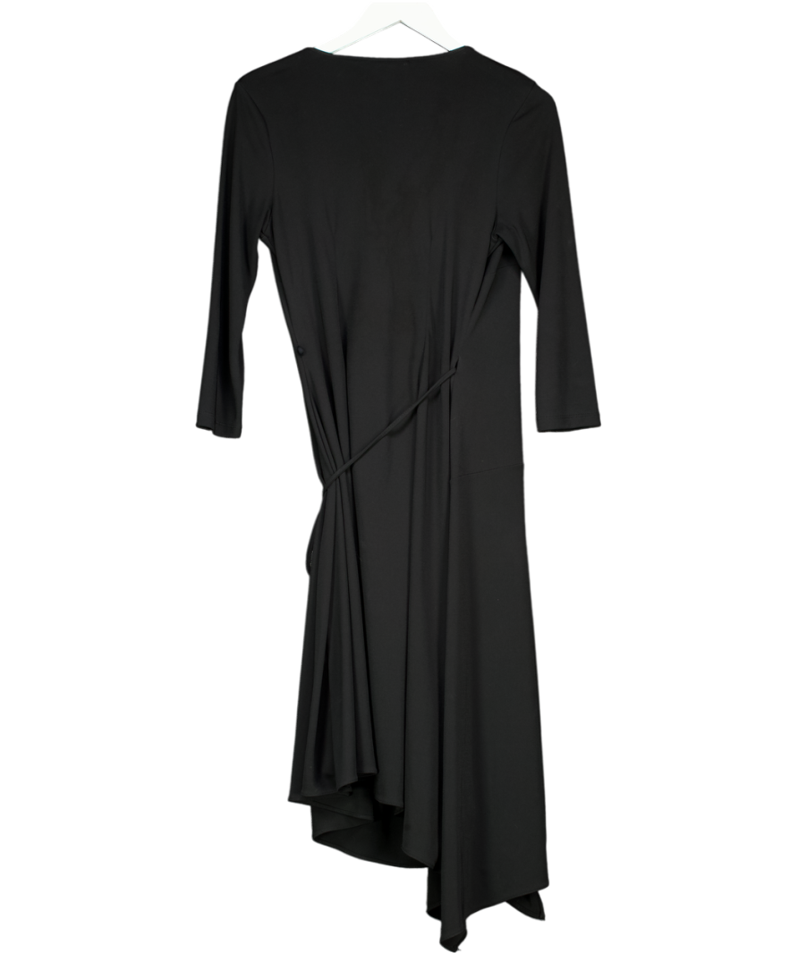 Jasper Conran London Black 3/4 Length Sleeve Wrap Dress UK 12