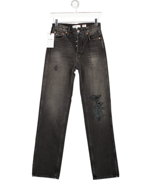 RE/DONE Black High Rise Loose 90's Jeans W24