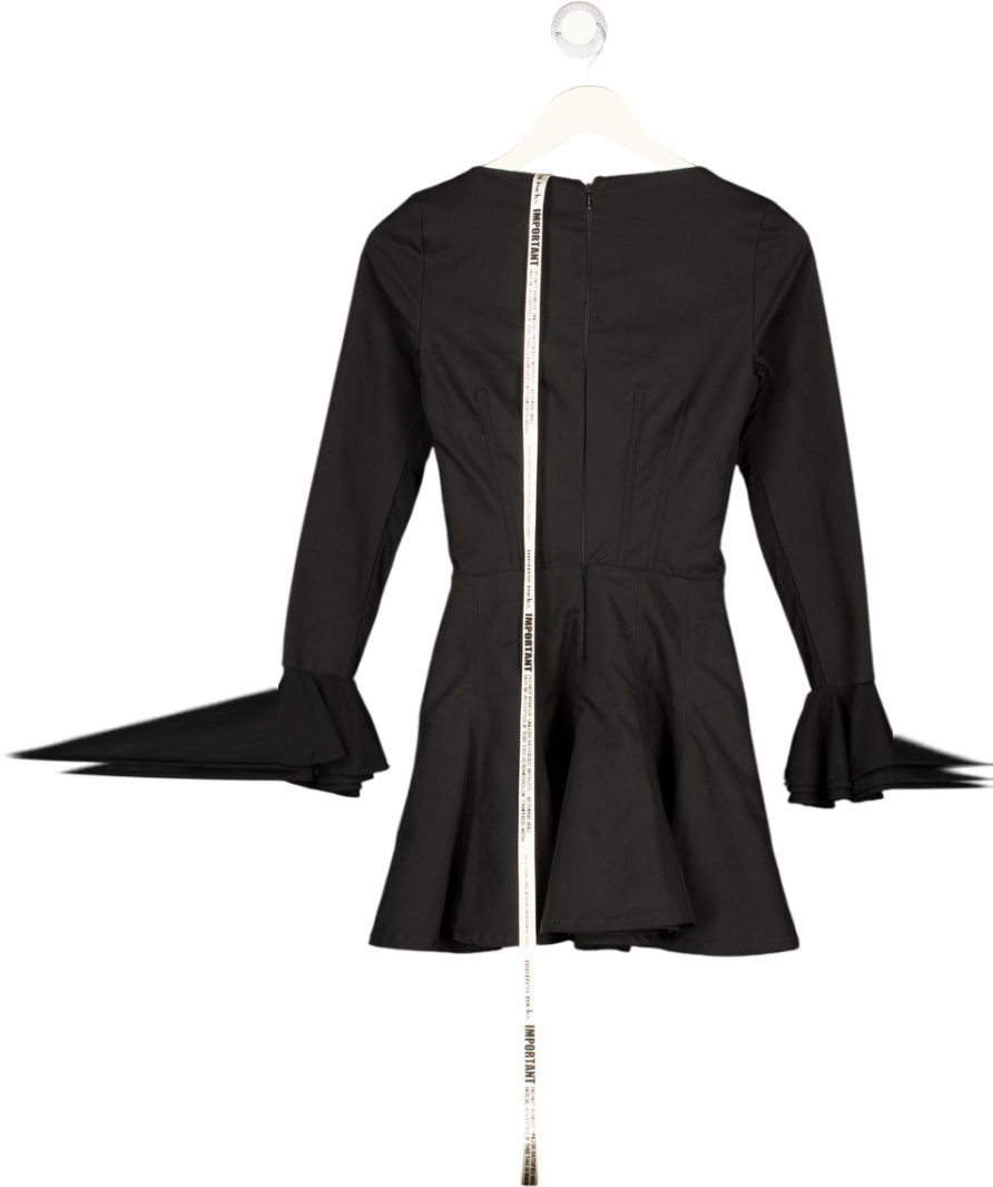MISTRESS ROCKS Black Long Sleeve Fit & Flare Mini Dress UK XS