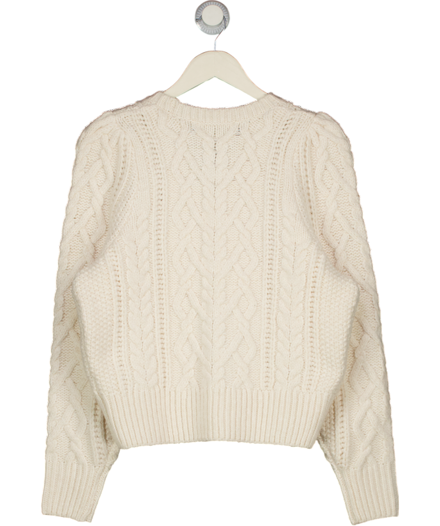 FOREVER NEW Cream Heidi Cable Stitch Sweater UK S