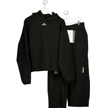 EME STUDIOS 2-piece Black Cinam Shadow Oversized Hoodie And Joggers Set UK S/M