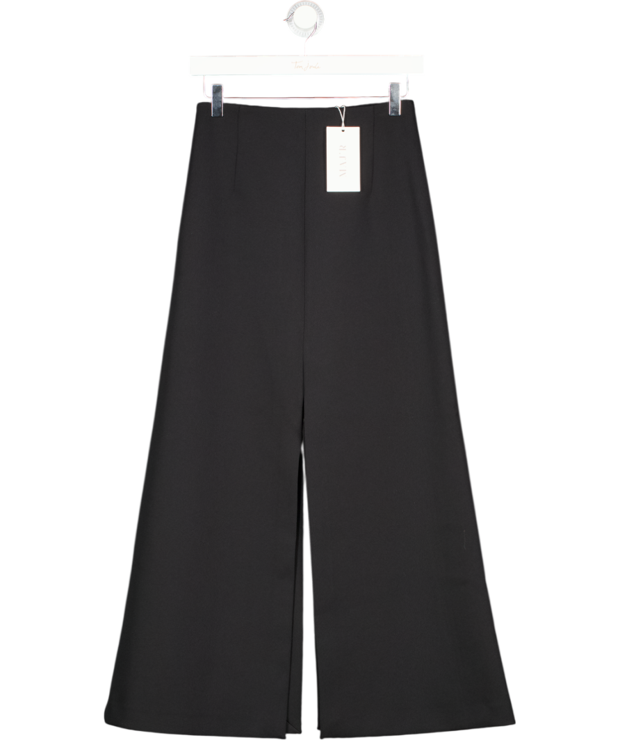 MA-JR Black The Split Midi Skirt UK 8