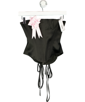 Fanci Club Black Ribbon Corset UK XS