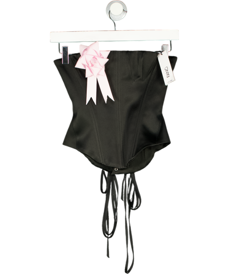 Fanci Club Black Ribbon Corset UK XS