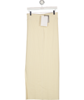 WARDROBE NYC Cream Knitted Cotton Column Skirt UK XL