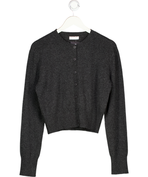 ARTLESS FOREVER Charcoal Grey Wool & Cashmere Blend Cardigan UK XS