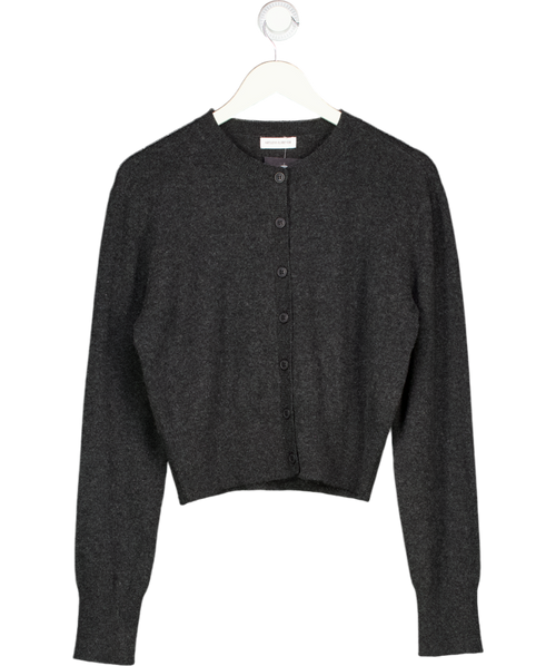 ARTLESS FOREVER Charcoal Grey Wool & Cashmere Blend Cardigan UK XS