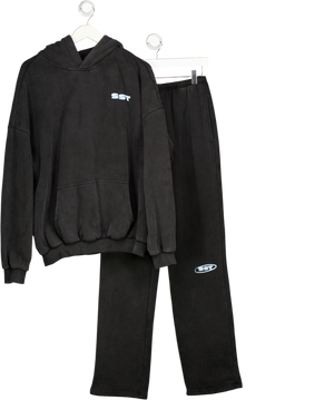 SOUTH.STREET 2-piece "sunday" Hoodie & Straight Leg Sweatpants - Washed Black UK XS/S