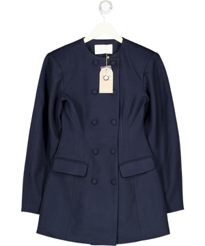 MESHKI Beatrice Blazer Mini Dress - Navy Blue UK XS