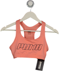 Puma Pink Racerback Sports Bra UK S
