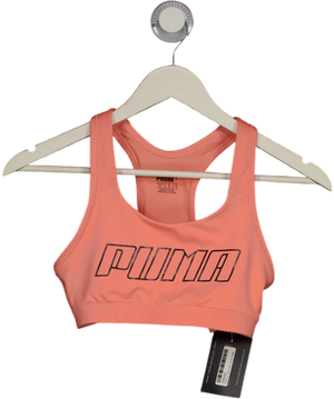 Puma Pink Racerback Sports Bra UK S