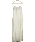 MANDIBREEZE X Lovisa Barkman White Lovisa Silk Open Back Dress UK XS