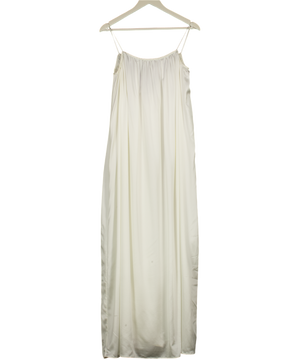 MANDIBREEZE X Lovisa Barkman White Lovisa Silk Open Back Dress UK XS